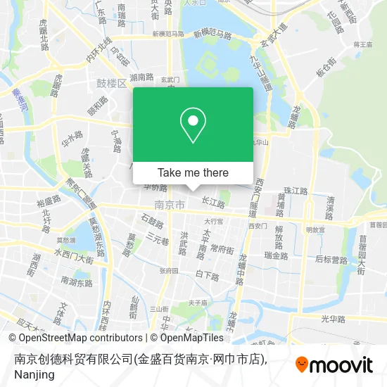 南京创德科贸有限公司(金盛百货南京·网巾市店) map