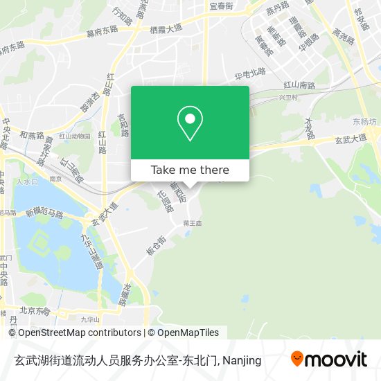 玄武湖街道流动人员服务办公室-东北门 map