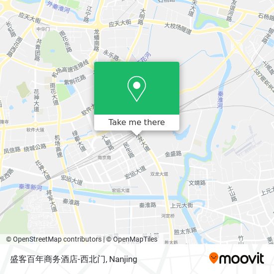 盛客百年商务酒店-西北门 map