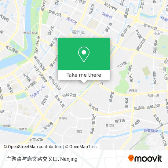 广聚路与康文路交叉口 map