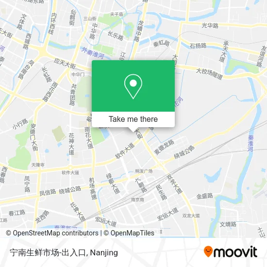 宁南生鲜市场-出入口 map
