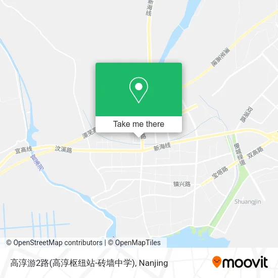 高淳游2路(高淳枢纽站-砖墙中学) map