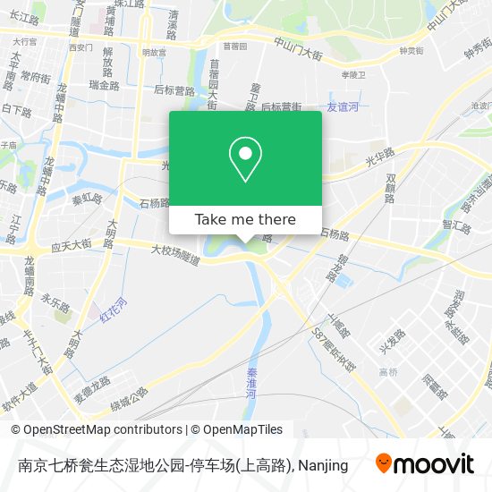 南京七桥瓮生态湿地公园-停车场(上高路) map