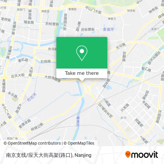 南京支线/应天大街高架(路口) map
