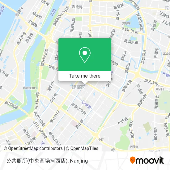公共厕所(中央商场河西店) map