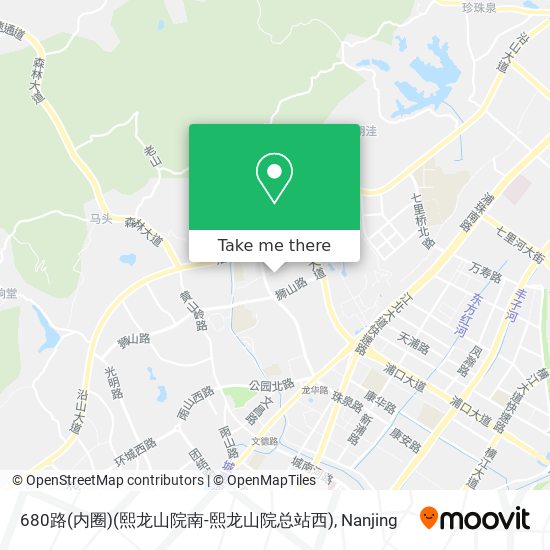680路(内圈)(熙龙山院南-熙龙山院总站西) map