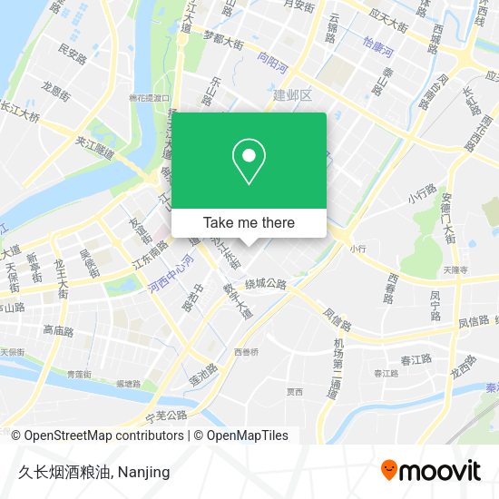 久长烟酒粮油 map