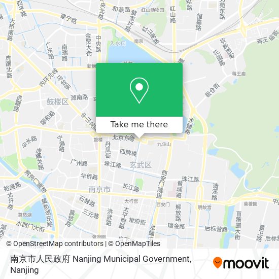 南京市人民政府 Nanjing Municipal Government map