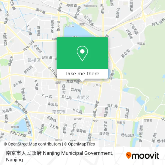 南京市人民政府 Nanjing Municipal Government map