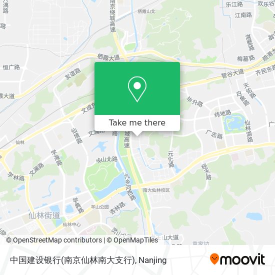 中国建设银行(南京仙林南大支行) map