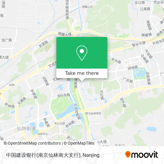 中国建设银行(南京仙林南大支行) map