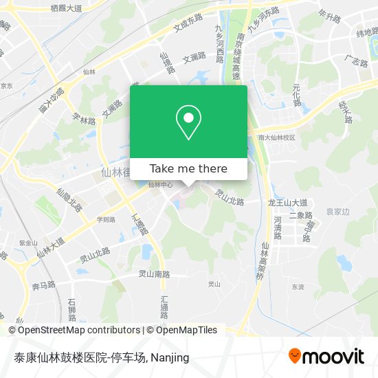 泰康仙林鼓楼医院-停车场 map