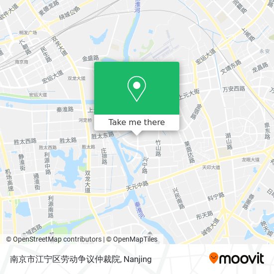 南京市江宁区劳动争议仲裁院 map