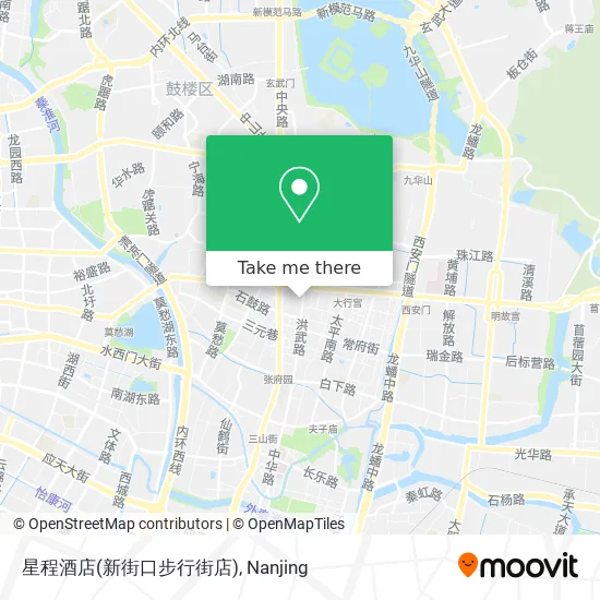 星程酒店(新街口步行街店) map