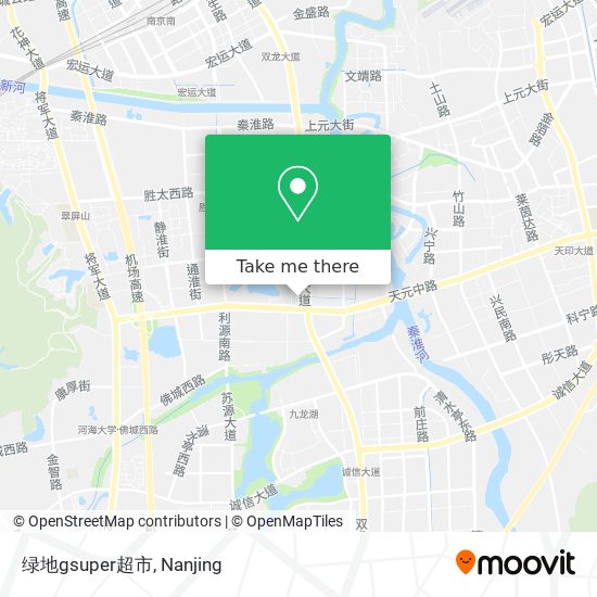 绿地gsuper超市 map