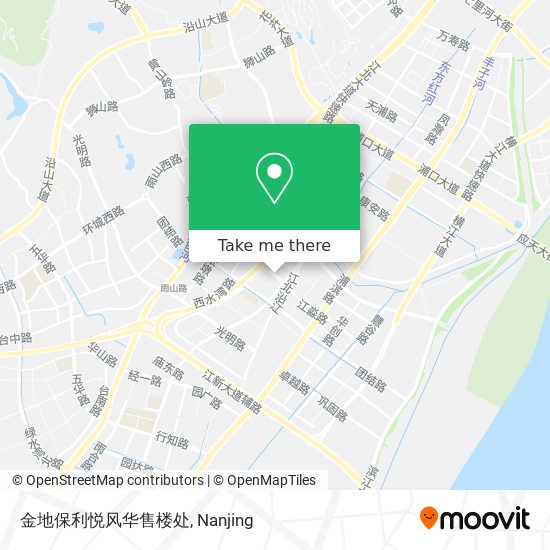 金地保利悦风华售楼处 map