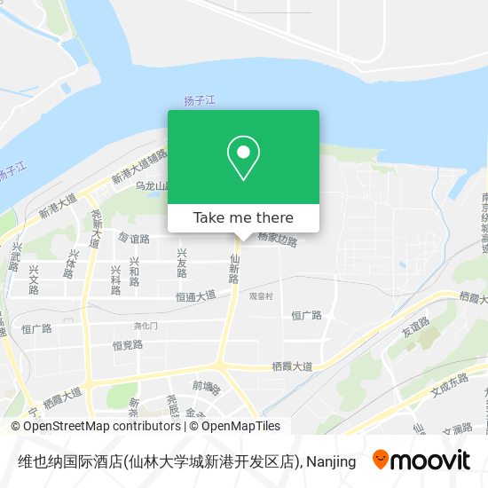 维也纳国际酒店(仙林大学城新港开发区店) map