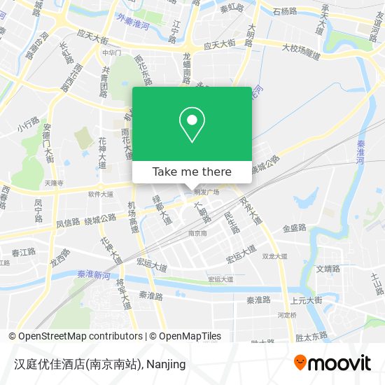 汉庭优佳酒店(南京南站) map