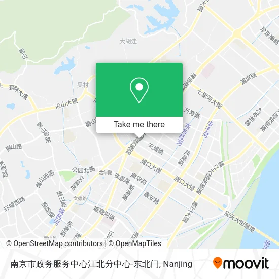 南京市政务服务中心江北分中心-东北门 map