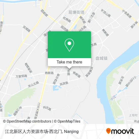 江北新区人力资源市场-西北门 map