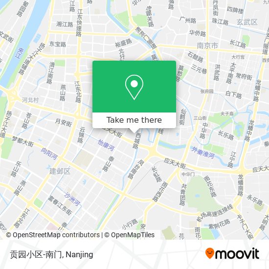 贡园小区-南门 map