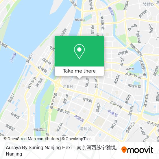 Auraya By Suning Nanjing Hexi｜南京河西苏宁雅悦 map