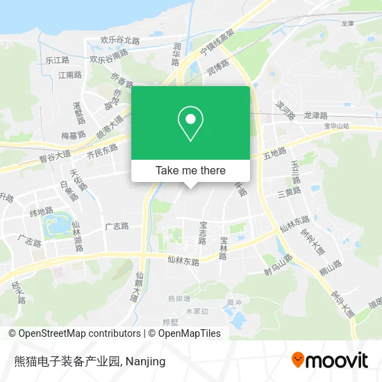 熊猫电子装备产业园 map