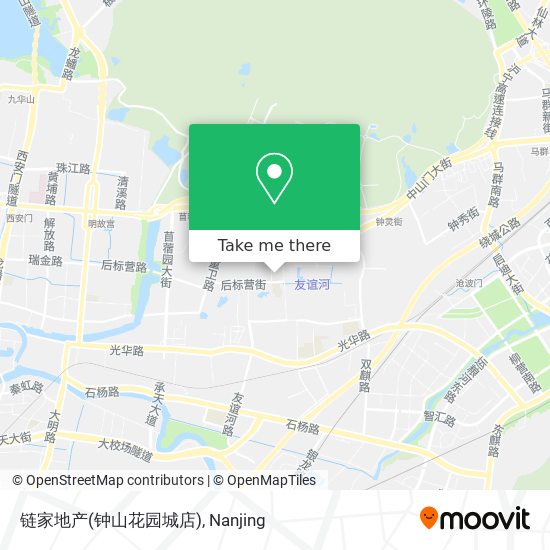 链家地产(钟山花园城店) map