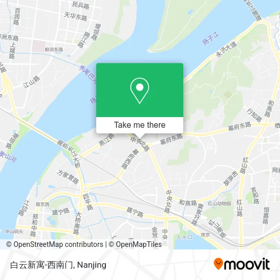 白云新寓-西南门 map