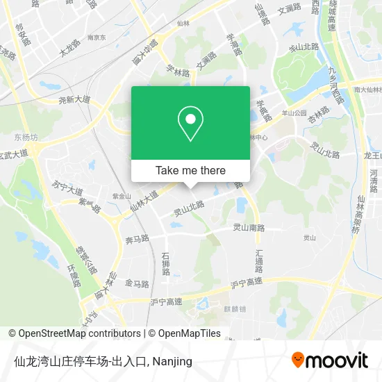 仙龙湾山庄停车场-出入口 map