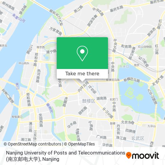 Nanjing University of Posts and Telecommunications (南京邮电大学) map