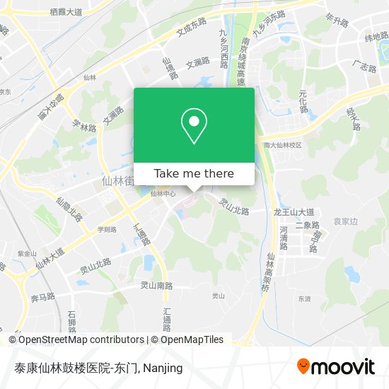 泰康仙林鼓楼医院-东门 map