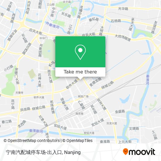 宁南汽配城停车场-出入口 map