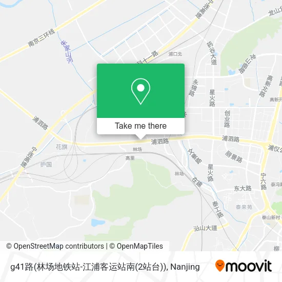 g41路(林场地铁站-江浦客运站南(2站台)) map