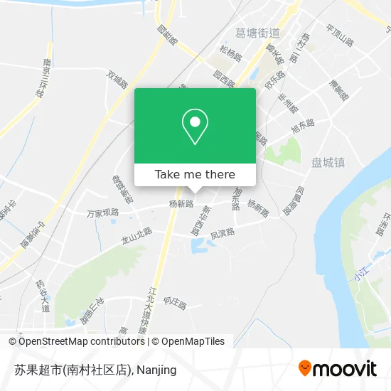 苏果超市(南村社区店) map