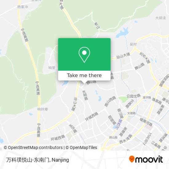 万科璞悦山-东南门 map
