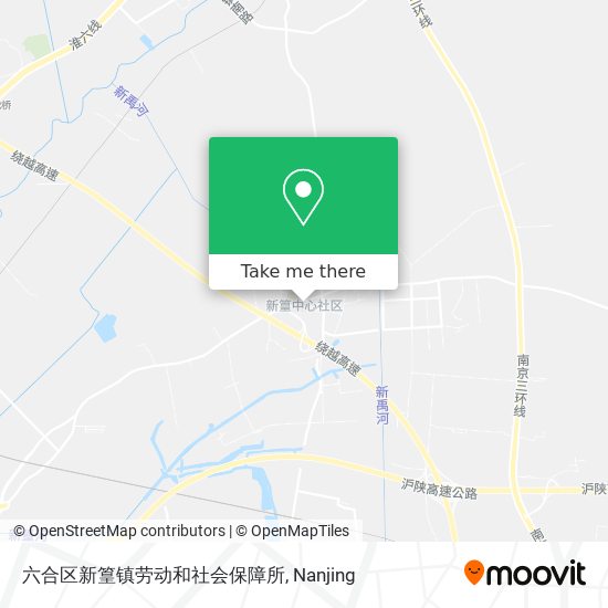六合区新篁镇劳动和社会保障所 map