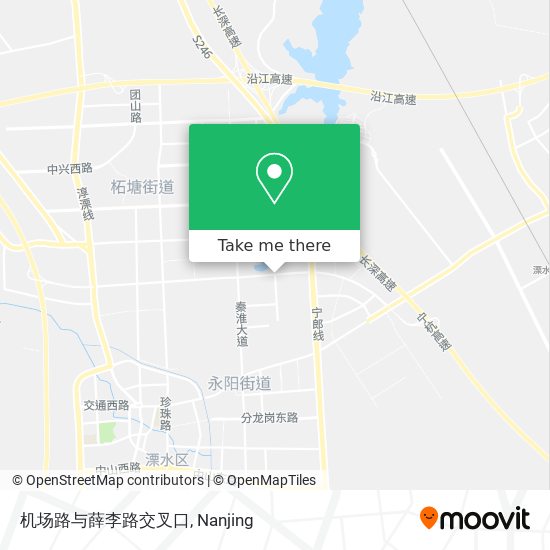 机场路与薛李路交叉口 map
