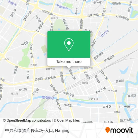 中兴和泰酒店停车场-入口 map