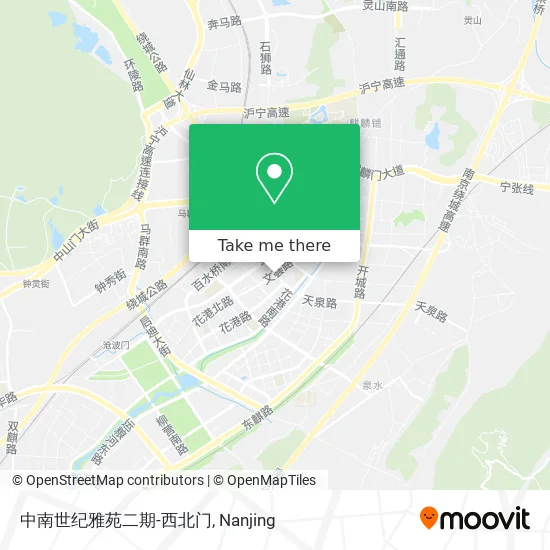 中南世纪雅苑二期-西北门 map