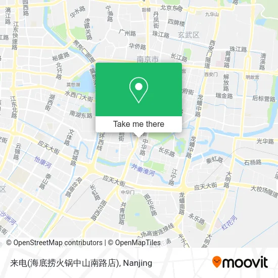来电(海底捞火锅中山南路店) map