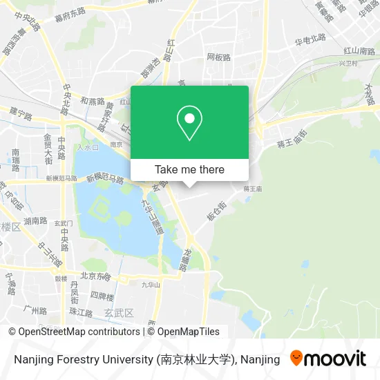 Nanjing Forestry University (南京林业大学) map