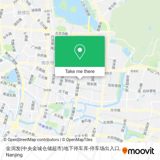 金润发(中央金城仓储超市)地下停车库-停车场出入口 map