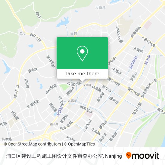浦口区建设工程施工图设计文件审查办公室 map