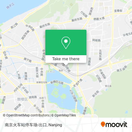 南京火车站停车场-出口 map
