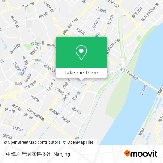 中海左岸澜庭售楼处 map