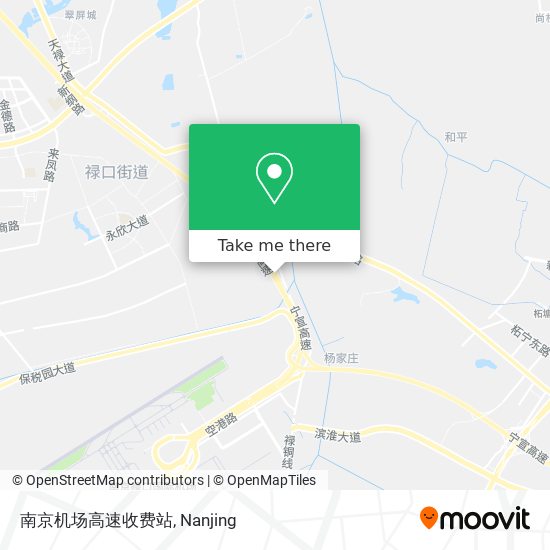 南京机场高速收费站 map