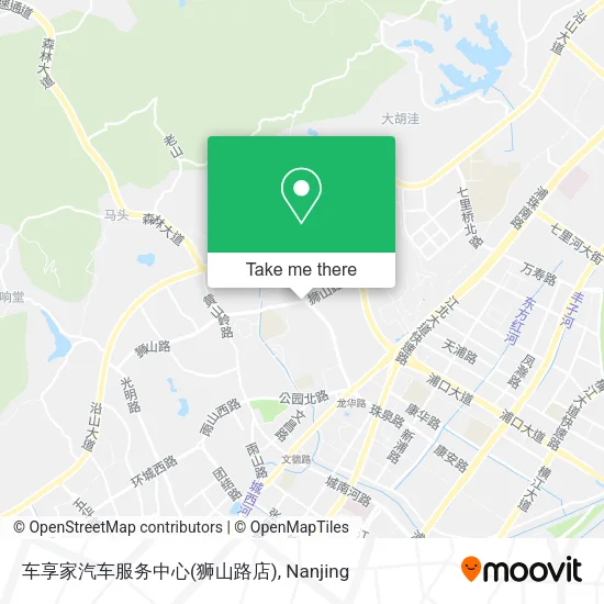 车享家汽车服务中心(狮山路店) map