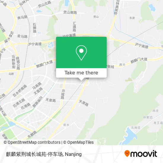 麒麟紫荆城长城苑-停车场 map