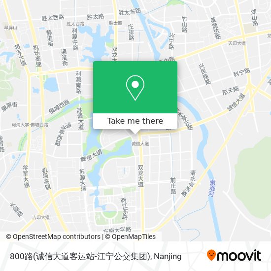800路(诚信大道客运站-江宁公交集团) map